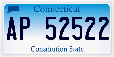 CT license plate AP52522