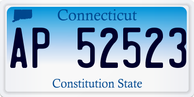 CT license plate AP52523