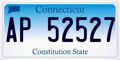 CT license plate AP52527