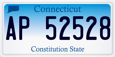 CT license plate AP52528