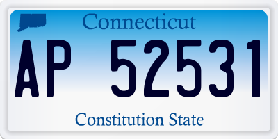 CT license plate AP52531