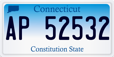 CT license plate AP52532