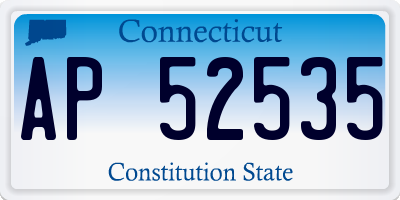 CT license plate AP52535