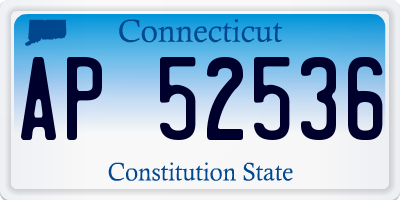 CT license plate AP52536