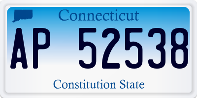 CT license plate AP52538