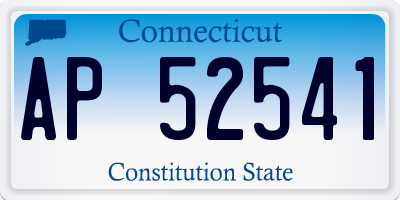 CT license plate AP52541
