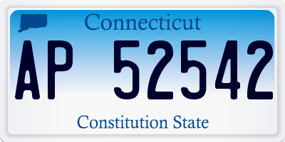CT license plate AP52542