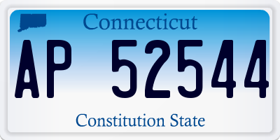 CT license plate AP52544