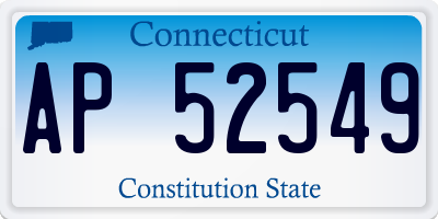 CT license plate AP52549
