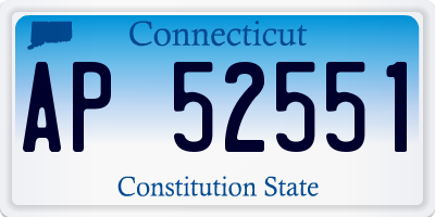 CT license plate AP52551