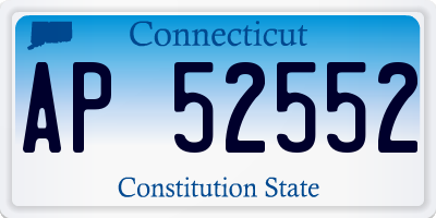 CT license plate AP52552