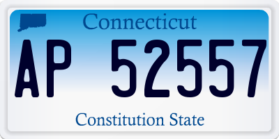 CT license plate AP52557