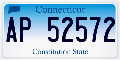 CT license plate AP52572