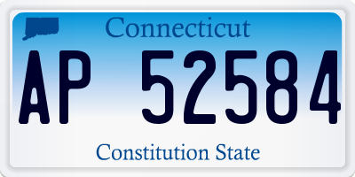 CT license plate AP52584