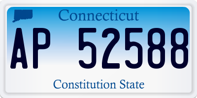 CT license plate AP52588