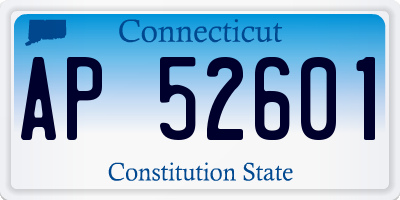 CT license plate AP52601