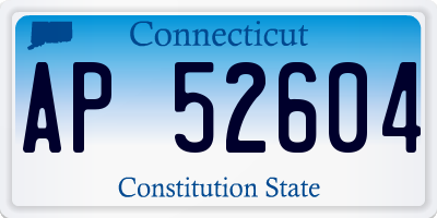 CT license plate AP52604