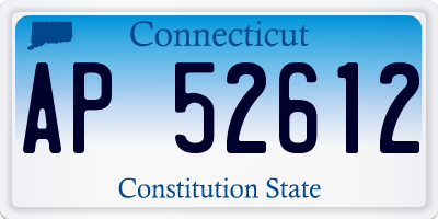 CT license plate AP52612