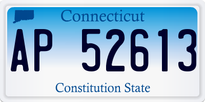 CT license plate AP52613