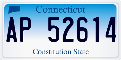 CT license plate AP52614