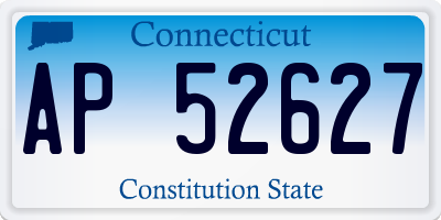 CT license plate AP52627