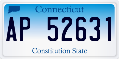 CT license plate AP52631