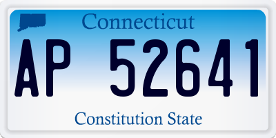CT license plate AP52641