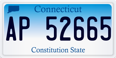 CT license plate AP52665