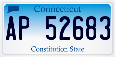 CT license plate AP52683