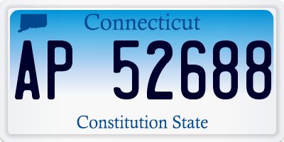 CT license plate AP52688