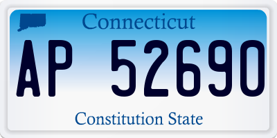 CT license plate AP52690