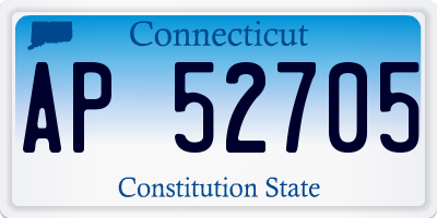 CT license plate AP52705