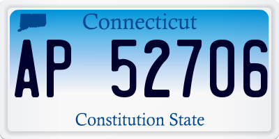 CT license plate AP52706
