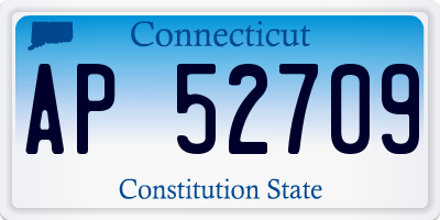 CT license plate AP52709