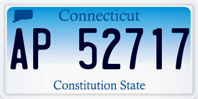 CT license plate AP52717