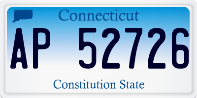 CT license plate AP52726