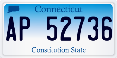 CT license plate AP52736