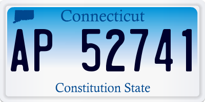CT license plate AP52741