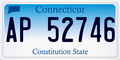 CT license plate AP52746
