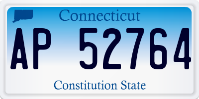 CT license plate AP52764
