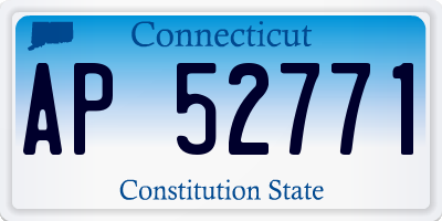 CT license plate AP52771