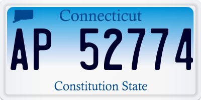 CT license plate AP52774