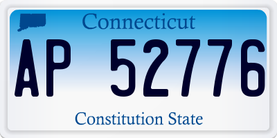 CT license plate AP52776