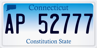 CT license plate AP52777