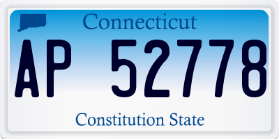 CT license plate AP52778