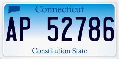 CT license plate AP52786