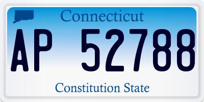 CT license plate AP52788