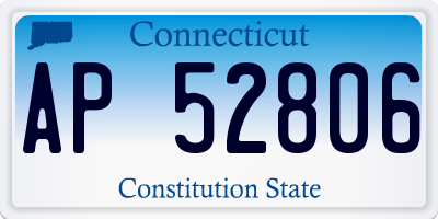 CT license plate AP52806