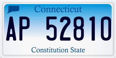 CT license plate AP52810