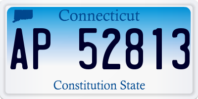 CT license plate AP52813